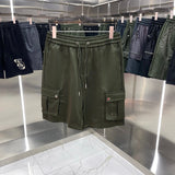 Balenciaga Shorts Front Pocket Letter logo Five-point Shorts25ss New Drawstring Casual Summer Pants5Two-in-One Casual Sweatpants for Men and Women, Pure Cotton Joggers