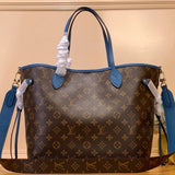 Louis Vuitton LV Women's Bag Top version 【NEVERFULLBANDOULIEREINSIDEOUT Medium Handbag】M12257Presbyopic/Rose Red M11947Presbyopic/Yellow M12096Presbyopic/Red（Double-Sided）Handbag Shoulder Bag Mummy Bag Shopping Bag Women's Bag