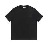 LOEWE T-shirt Classic Chest Embroidery logo round Neck Short Sleeve25ss New Pure Cotton Unisex Style T T-shirt OS Loose Fit Base Shirt Top Half Sleeve T-Shirt