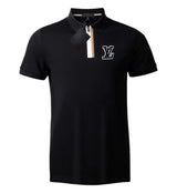 Louis Vuitton LV T-shirt Overlapping Letters on the Chest logoPOLO Short Sleeve Turn-down Collar Shirt Unisex Summer Loose Fit T Business Commuter Short Sleeve Shirt Plus Size