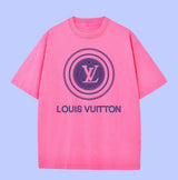 Louis Vuitton LV T-shirt Chest Brand Logo Print logo round Neck Short Sleeve25ss New Pure Cotton Unisex Style T T-shirt OS Loose Fit Base Shirt Half Sleeve T-Shirt Top Half Sleeve