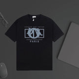 Dior T-shirt Chest Letter Pattern Print logo round Neck Short Sleeve25ss New Pure Cotton Unisex Style T Casual T-Shirt Base Layer Shirt OS Loose Fit Half Sleeve Top Plus Size