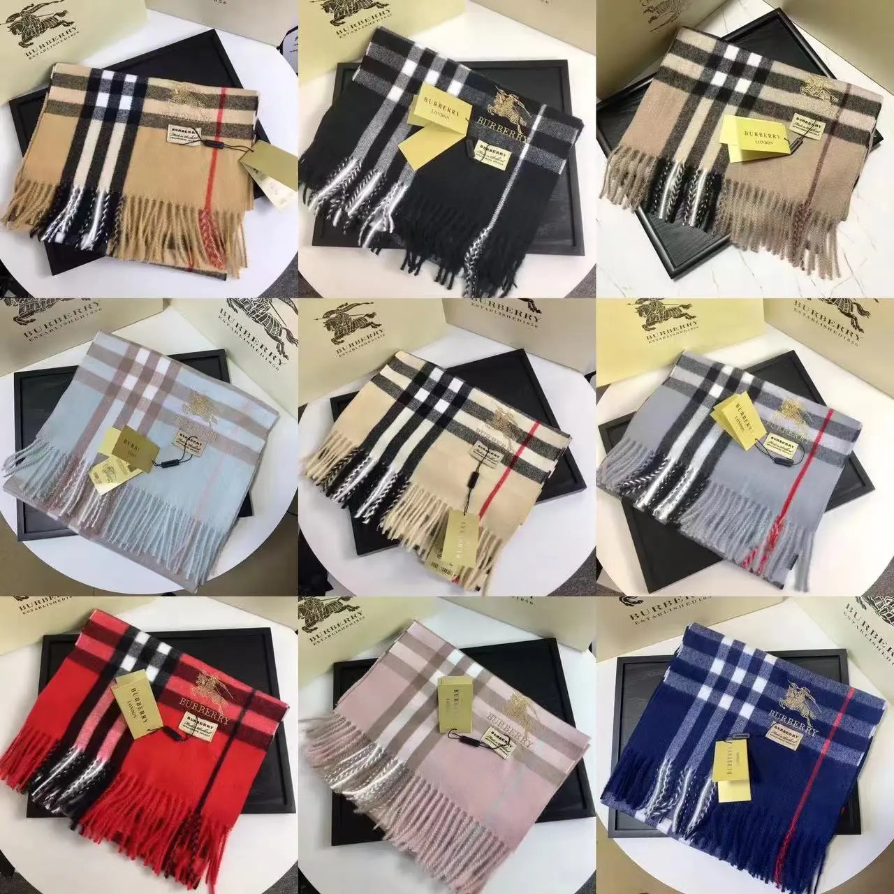 Burberry Scarf 8UR Home New Fashion Scarf（Fan Activities）-CY