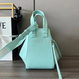 LOEWE Women's Bag Top version 【Super Original Leather】2023Latest Hammock Bag Small Size Satin Cow Leather PuzzleEdge Handbag New Size Hammock Embroidered Wide Shoulder Strap Hammock Bag Small Size24cm Shopping Bag Mummy Bag Vegetable Basket Bag Handbag Me