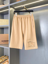 Burberry Shorts Equestrian Knight Logo logo Five-point Shorts25ss New Drawstring Casual Summer Pants5Two-in-One Casual Sweatpants for Men and Women, Pure Cotton Joggers