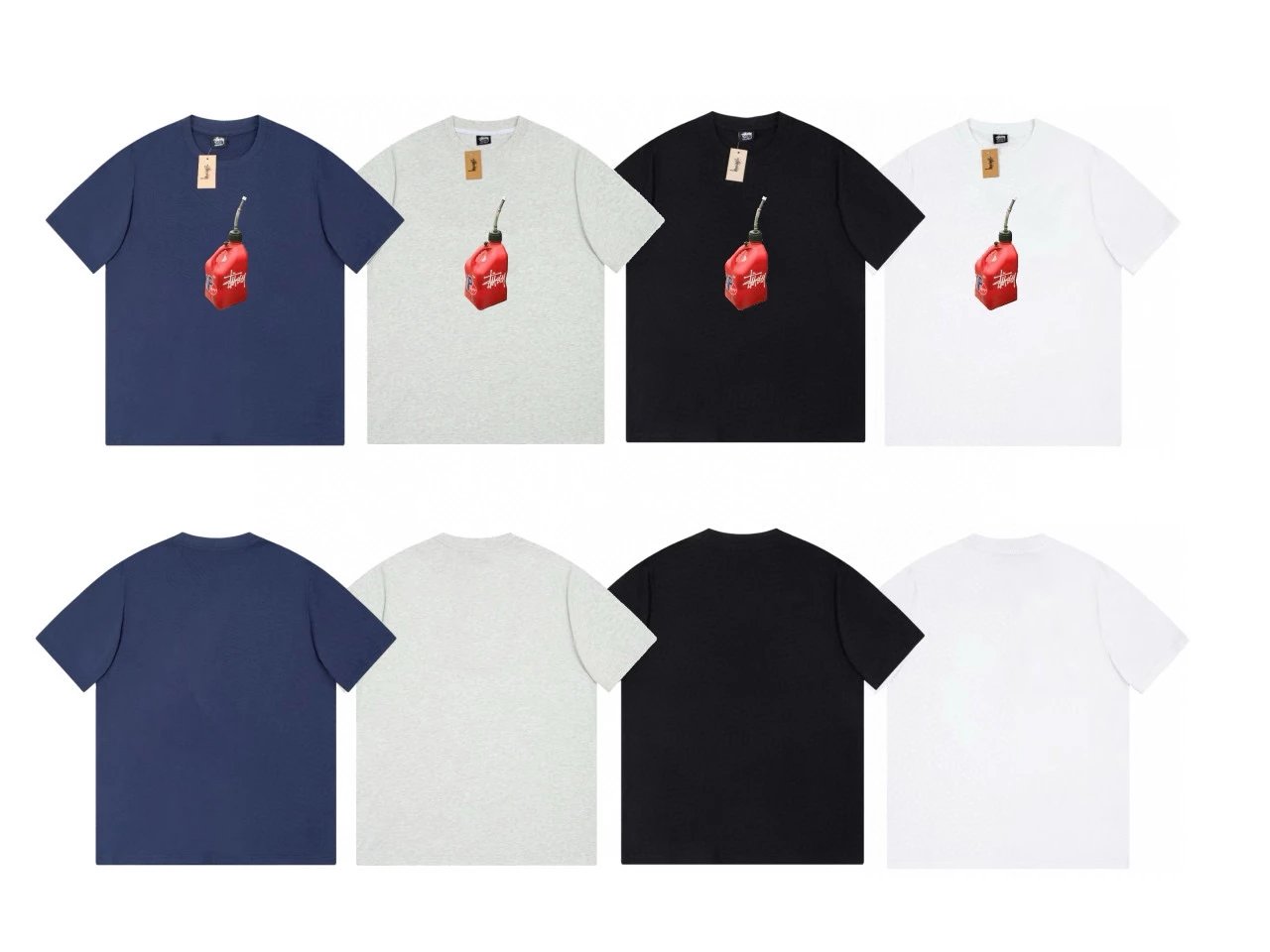 Stussy T-shirt Top Version Counter Same Style Pure Cotton Summer Men's and Women's Same Fashion Loose All-Matching2024New Short Sleeve T T-shirt