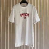 Givenchy T-shirt Top Version Counter Same Collection1Cotton Short Sleeve T T-shirt Men's and Women's Loose Bottoming Shirt2024New Summer