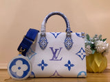 Louis Vuitton LV Women's Bag Top version 【Overseas】M2297623New Gradient Pink Ontheg0PM Small shopping bag Tote Tote Bag Shoulder Messenger Bag Portable Women's Bag LM22975Large Size35cm New tote bag