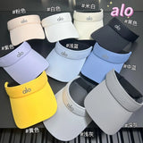 Alo Yoga Hat Classic Letters logo Baseball Cap Sunshade Sun Protection Duckbill Cap Slimming Face Curved Brim Versatile Large Head Circumference Sports Hat Unisex Couple Style