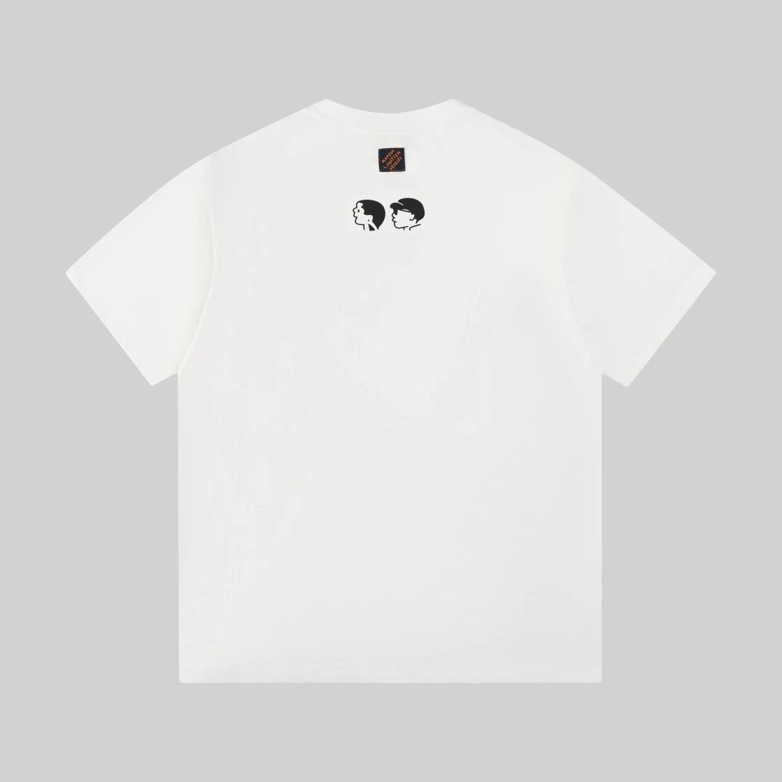 Louis Vuitton LV T-shirt Chest Small Head Print logo round Neck Short Sleeve25ss New Pure Cotton Unisex Style T Casual T-Shirt Base Layer Shirt OS Loose Fit Half Sleeve Top Plus Size
