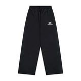Balenciaga Sweatpants Matching Jacket Double Ring Letter Embroidery Sports Suit Casual Pants Versatile Wide-leg Pants Straight-leg Pants High-waisted Pants Unisex Long Pants24ss Autumn and Winter New Products