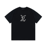 Louis Vuitton LV T-shirt Chest Print logo round Neck Short Sleeve25ss New Pure Cotton Unisex Style T T-shirt OS Loose Fit Base Shirt Short Sleeve T-Shirt Top