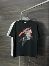 Burberry T-shirt Chest Embroidered Print logo round Neck Short Sleeve25ss New pure cotton T Unisex T-Shirt OS Drop Shoulder Loose Fit Base Shirt Top T-Shirt Short Sleeve