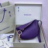 Burberry Women's Bag Top version 【Original Leather】Latest Knight Horse Bag KnightBag Handbag DanielLee23Autumn and Winter New Knight Package Made of Grain Grain Calfskin Fabric