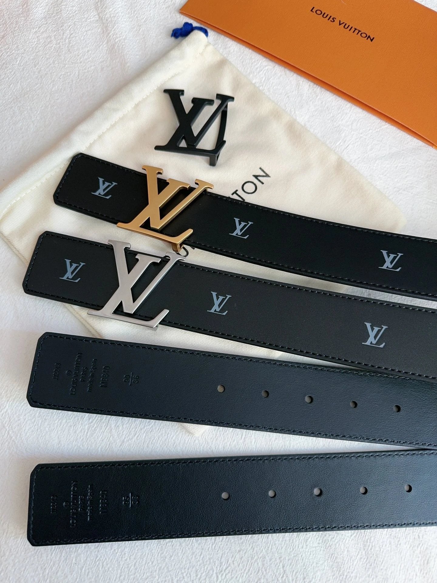 Louis Vuitton LV Belt Top version 【Counter Quality】The Most New Belt4.0cm Men's Belt Metal Buckle Men's Leather Belt with Classic Chessboard Plaid Belt with Genuine Goods Packaging in and out of the Counter No Problem Versatile Casual Fashion Formal Wear