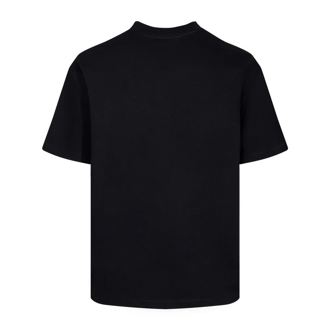 Balenciaga T-shirt Chest Letter Pattern Print logo round Neck Short Sleeve25ss New Pure Cotton Unisex Style T Casual T-Shirt Base Layer Shirt OS Loose Fit Half Sleeve Top Plus Size