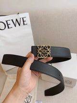 LOEWE Belt Top version Belt Genuine Cattlehide Leather Surface Original Single Original Single Double-Sided First Layer Original Cowhide3.8Men's Leather Belt Man's Belt Men's Belt Business Casual Pants Belt Men's Business Casual Belt Belt Men's High-End B