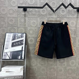 Gucci Shorts Red edge double G Woven Jacquard Ribbon logo Five-point Shorts25ss New Drawstring Casual5Two-Piece Casual Sweatpants Summer Pants Unisex Pure Cotton Sweatpants