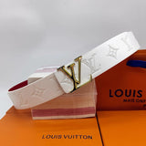 Louis Vuitton LV Belt Belt Men's Graffiti Casual All-Matching Men's Smart Guy Belt Trendy Brand Pant Belt Young Student Pants Belt