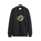 Gucci Hoodie Double G Layered Print Crewneck Sweatshirt380100% Cotton Pullover Terry Sweatshirt os Unisex Fit Top24ss Autumn and Winter New Products
