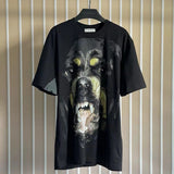 Givenchy T-shirt Top Version Counter Same Collection2Short Sleeve T T-shirt Summer Fashion Men's and Women's Same Mercerized Cotton Printing