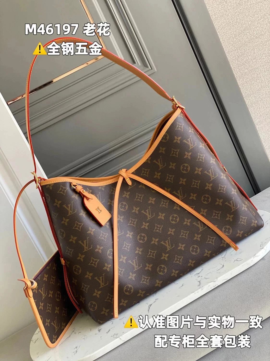 Louis Vuitton LV Women's Bag 2022New Brand New CarryAll Handbag Underarm Bag Middle-Ancient Shopping Bag Imported Classic Canvas Printed Tote Presbyopic Tote Bag Vintage Bag Mummy Bag Mother Bag Underarm Bag Handbag Clutch Bag Backpack Shoulder Bag Messen