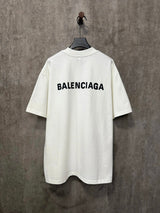 Balenciaga T-shirt Front and back classic letters logo Printed Heavyweight Crew Neck Short Sleeve T T-shirt Pure Cotton ins Unisex Simple Summer New Casual Base T-Shirt