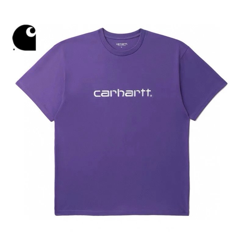 Carhartt T-Shirt Top Version Men's and Women's Same Style Short Sleeve T T-shirt Embroidery Summer Tide