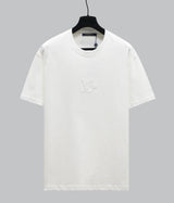 Louis Vuitton LV T-shirt Front and Back3D Arch Bridge Embroidery logo round Neck Short Sleeve25ss New Pure Cotton Unisex Style T Casual T-Shirt Base Layer Shirt OS Loose Fit Half Sleeve Top Plus Size