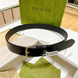 Gucci Belt Top version New Original Men's Belt Leather Belt Men's Pin Buckle Pairs g Belt Men's Fashion Casual Original Leather Gujia Belt GG Home Pant Belt Male Gucci Gucci Men's Belt Ferragamo3.5