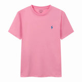Ralph Lauren T-shirt D77Summer New Cotton round Neck Short Sleeve Men T T-shirt Solid Color Casual Fashion Half Sleeve Bottoming Shirt-CY