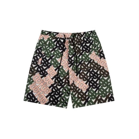 Burberry Shorts Full Print B Beach Shorts Five-Point Shorts os Loose Quick-Dry Unisex Casual Trendy Brand Big Shorts25ss New Product5Pants