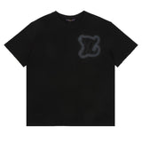 Louis Vuitton LV T-shirt Front and Back Hand-Painted Embroidery logo round Neck Short Sleeve25ss New pure cotton T Unisex T-Shirt OS Drop Shoulder Loose Fit Base Shirt Top T-Shirt Short Sleeve