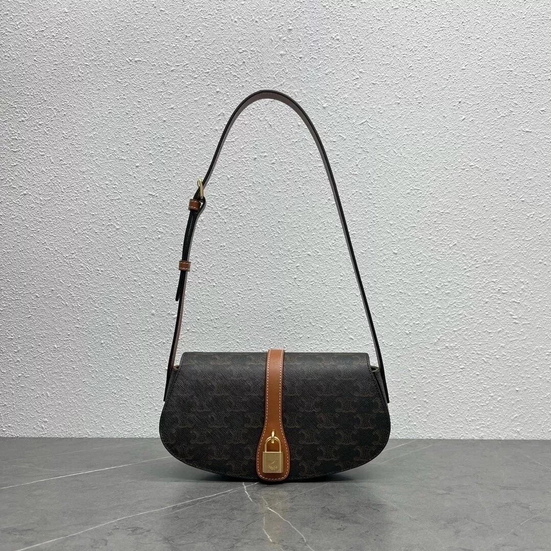 Celine women's bag Top version 【Original Leather】21New Tabou Handbag Chloe Paddington Cludch Small Size24cmmini Mini Size18cm Portable Underarm Bag Arc De Triomphe tabou Bag198663