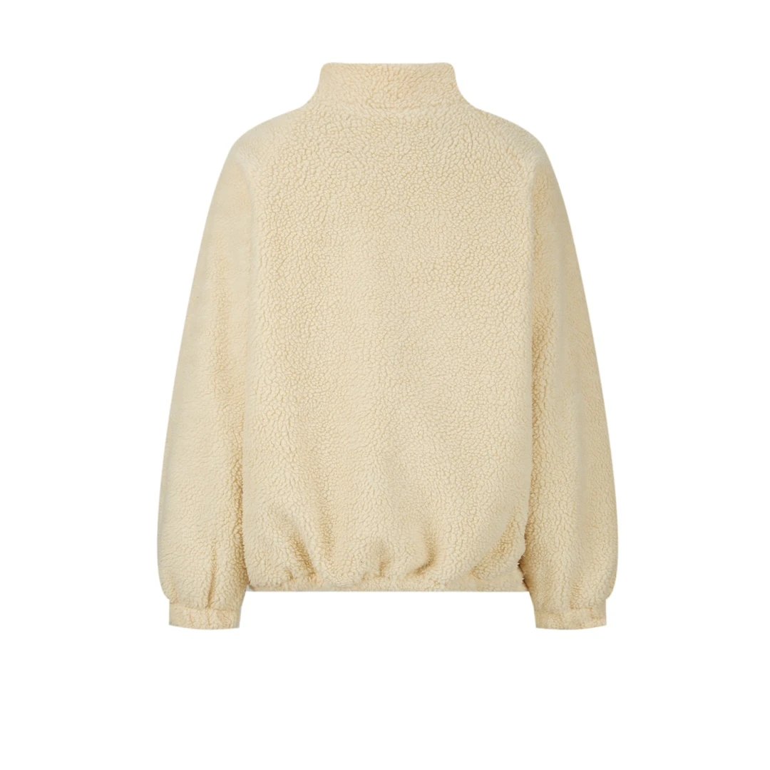 Celine Jackets Lamb Wool Embroidered Zipper Cotton Jacket Unisex Winter Warm Sports Casual Loose Fit Versatile Coat