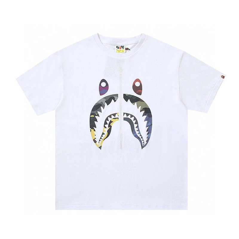 Bape T-shirt Top Version Men's Spring/Summer Tie-Dyed Printed Short Sleeve T T-shirt110036I