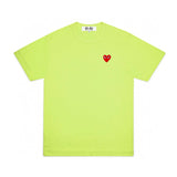 Rei Kawakubo T-shirt Top Version T T-shirt Women's Summer Classic Little Red Heart Cotton round Neck Short Sleeve Men