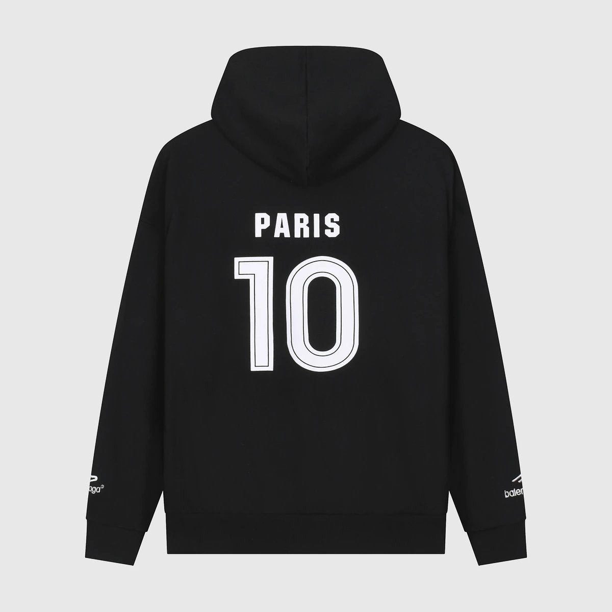 Balenciaga Hoodie Left Chest Manchester United Logo Zipper Hoodie Sweatshirt Unisex Sports Casual Loose Fit Versatile