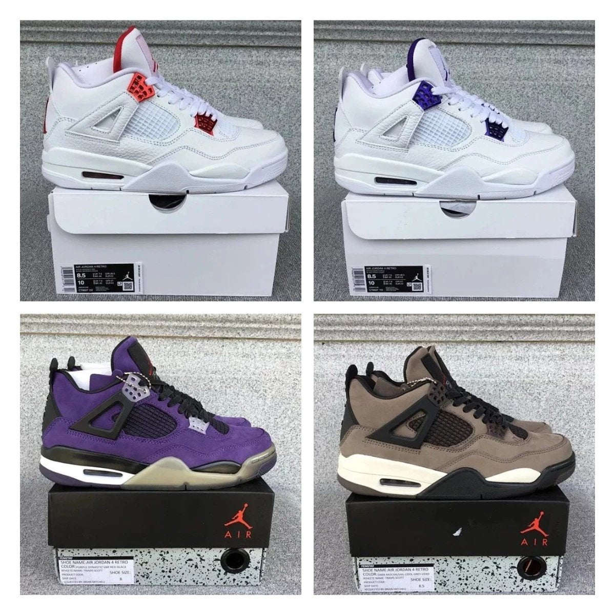 Air Jordan 4 shoes New All-Match Trendy Men's Casual Sports Shoes-