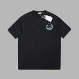 Dior T-shirt Front and back cat embroidery logo round Neck Short Sleeve25ss New pure cotton T Unisex T-Shirt OS Loose Fit Base Shirt Top Half Sleeve T-Shirt