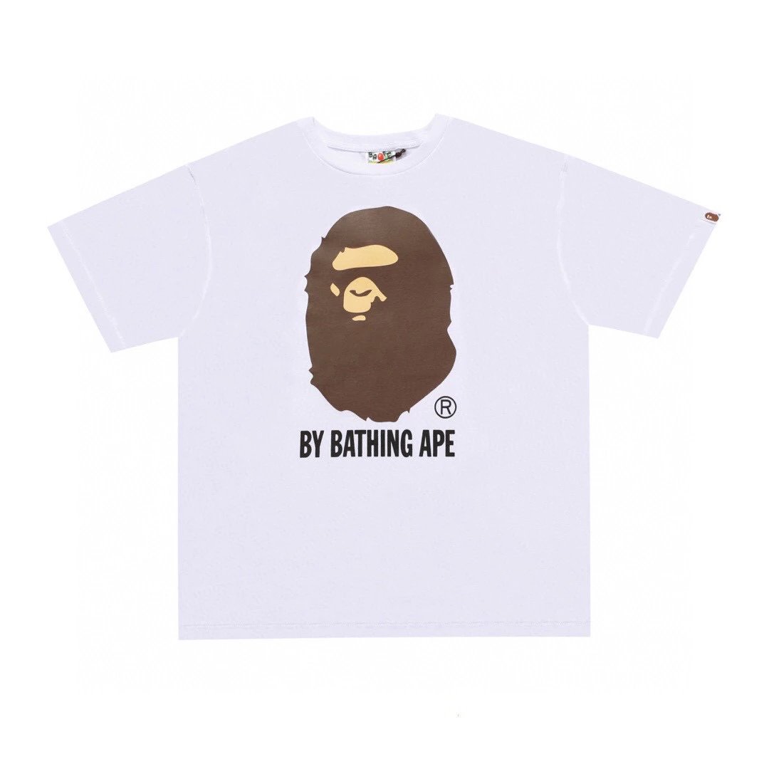 Bape T-shirt Top Version Men's Spring/Summer Tie-Dyed Printed Short Sleeve T T-shirt110036I