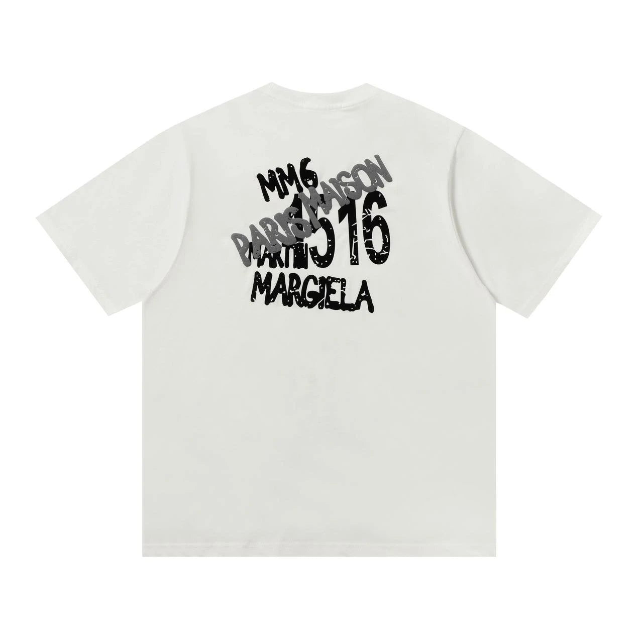 Maison Margiela T-shirt Digital Occlusion Print logo round Neck Short Sleeve25ss New Pure Cotton Unisex Style T T-shirt OS Loose Fit Base Shirt G Home Top Half Sleeve T-Shirt