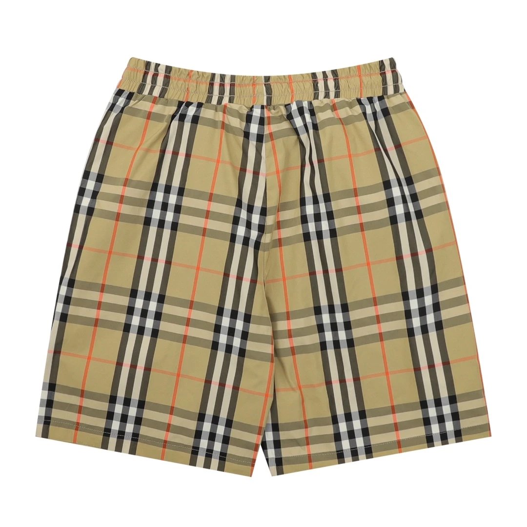 Burberry Shorts Allover Plaid Print logo Five-point Shorts25ss New Drawstring Casual5Two-Piece Casual Sweatpants Summer Pants Unisex Pure Cotton Sweatpants