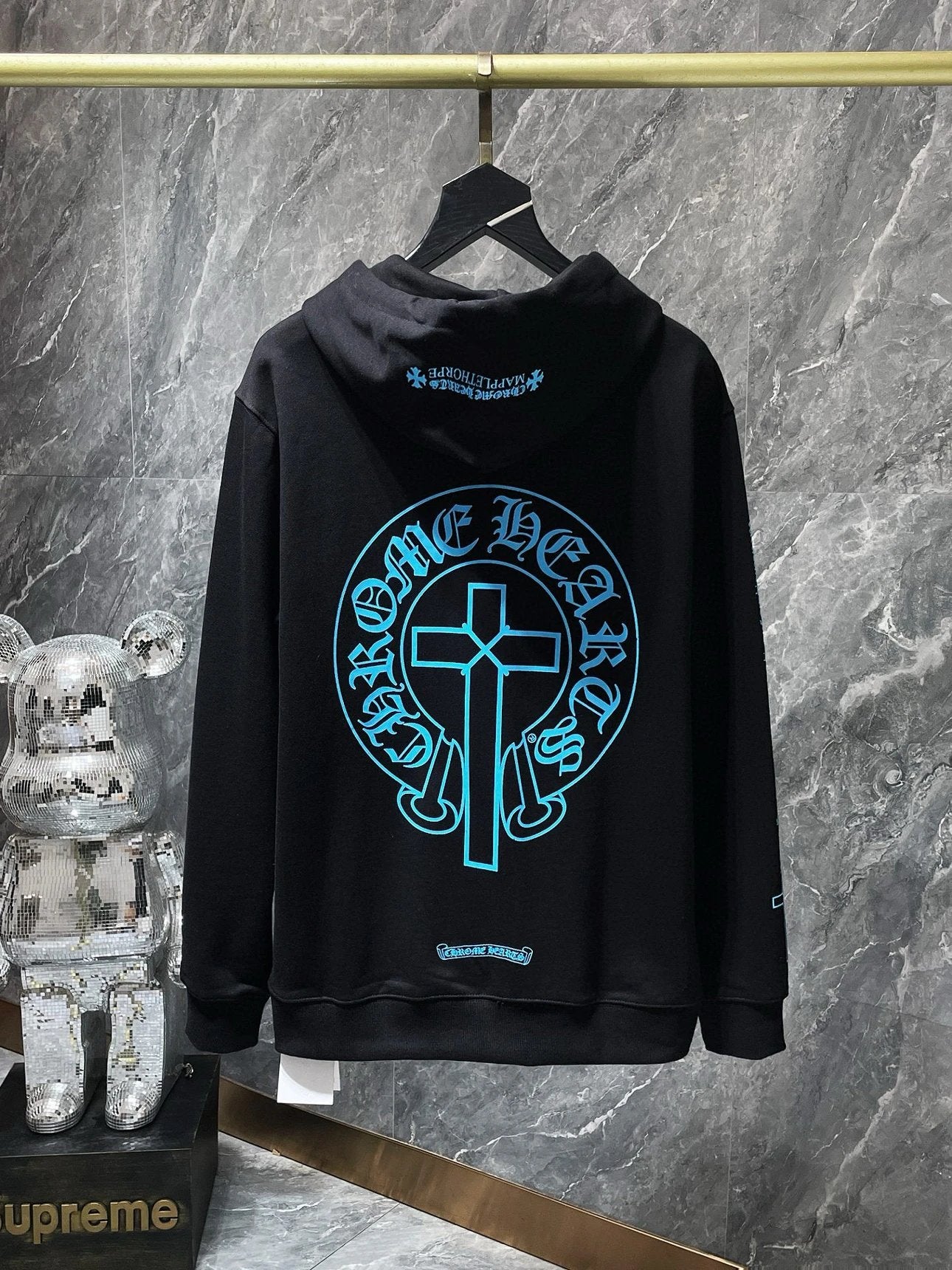 Chrome Hearts Hoodie Top Version Counter Same Style Fashion Brand2024Cotton Wide Casual Loose Hooded Sweater Men's and Women's Hoodies