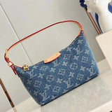 Louis Vuitton LV Women's Bag 2024Popular Retro Denim Denim Series Women's Bag Collection Onthego Tote Bag Shopping Bag Mummy Bag Shoulder Crossbody Bag HighRise Waist Bag Venice Backpack Backpack Schoolbag HillsPochette Underarm Bag Hand-Carrying Bag Carr
