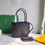 Goyard Bag Top version 【Original Leather Hardware】Gojia Classic mini Double-Sided Shopping Bag Tote Bag Vegetable Basket Vegetable Basket Bags mini Tote Bag Handbag Small Tote Bag Women's Bag