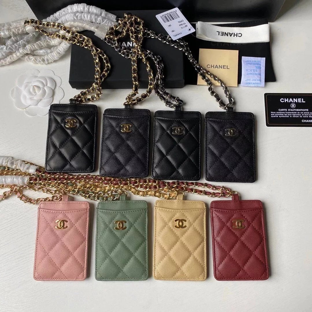 Chanel Wallet Top version 【Spot Sale】Small2022New Chain Work Card Card Holder Listing Bag Coin Purse Card Holder Original Cowhide Sheepskin Bag Halter Chain Bag Small Bag