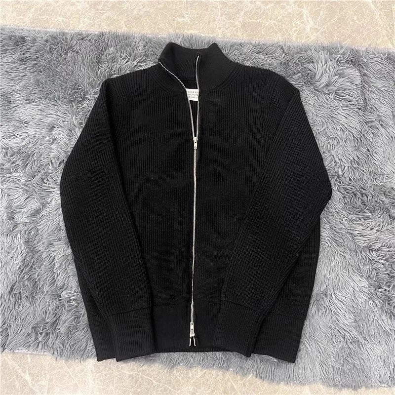 Maison Margiela Sweater Full Wool Version Turtleneck Zipper Magila Cardigan Sweater Coat Men's and Women's Sweater-CY