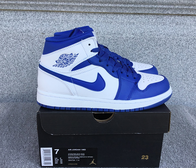 Air Jordan 1 Mid shoes New All-Match Trendy Men's Casual Sports Shoes