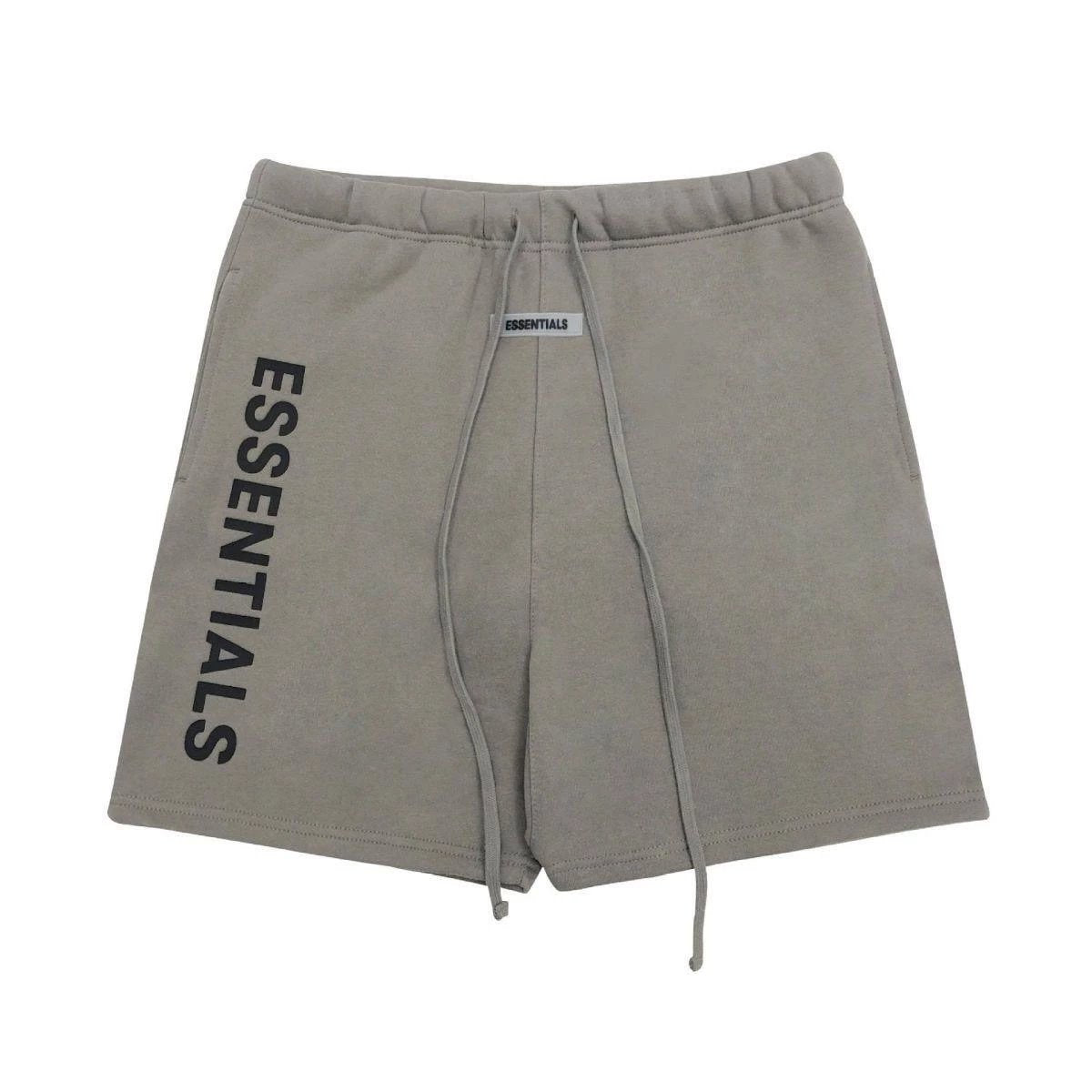 ESSENTIALS Shorts Top Version Double-Line Cropped Pants High Street Casual Sports Shorts Loose Men's Fashion